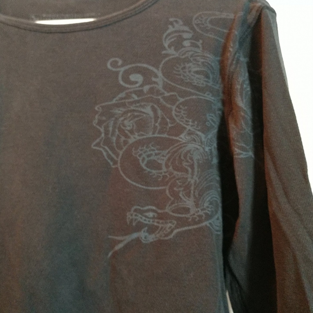 Guess women's long sleeve snake shirt (small)